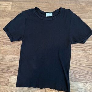Re/done ribbed baby tee